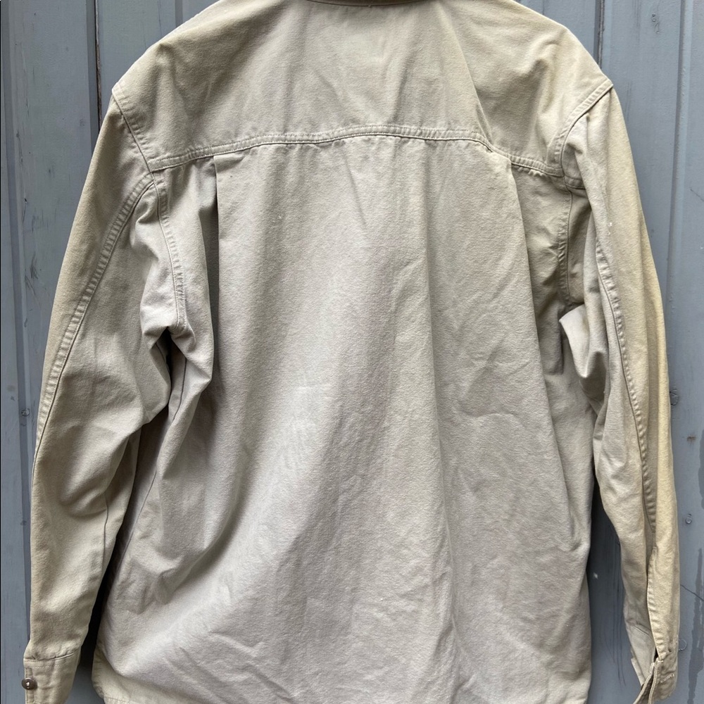 Light Tan work Button Down - Picture 2 of 2